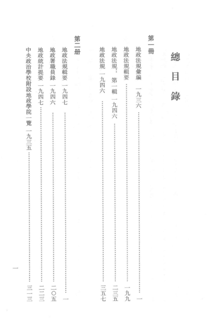 民国地政史料汇编