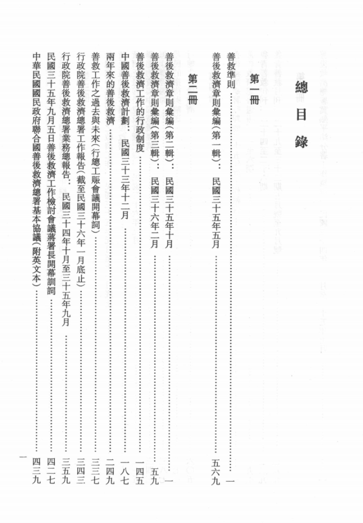 民国善后救济史料汇编