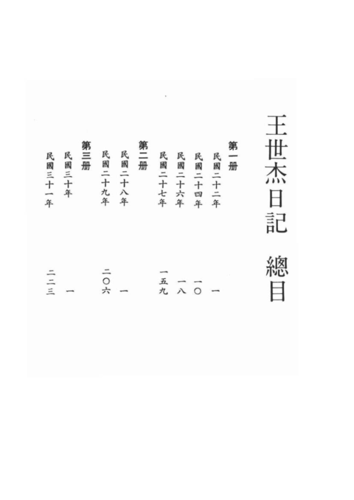 王世杰日记 手稿本